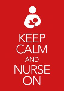 Borstvoeding voorlichting - keep calm and nurse on